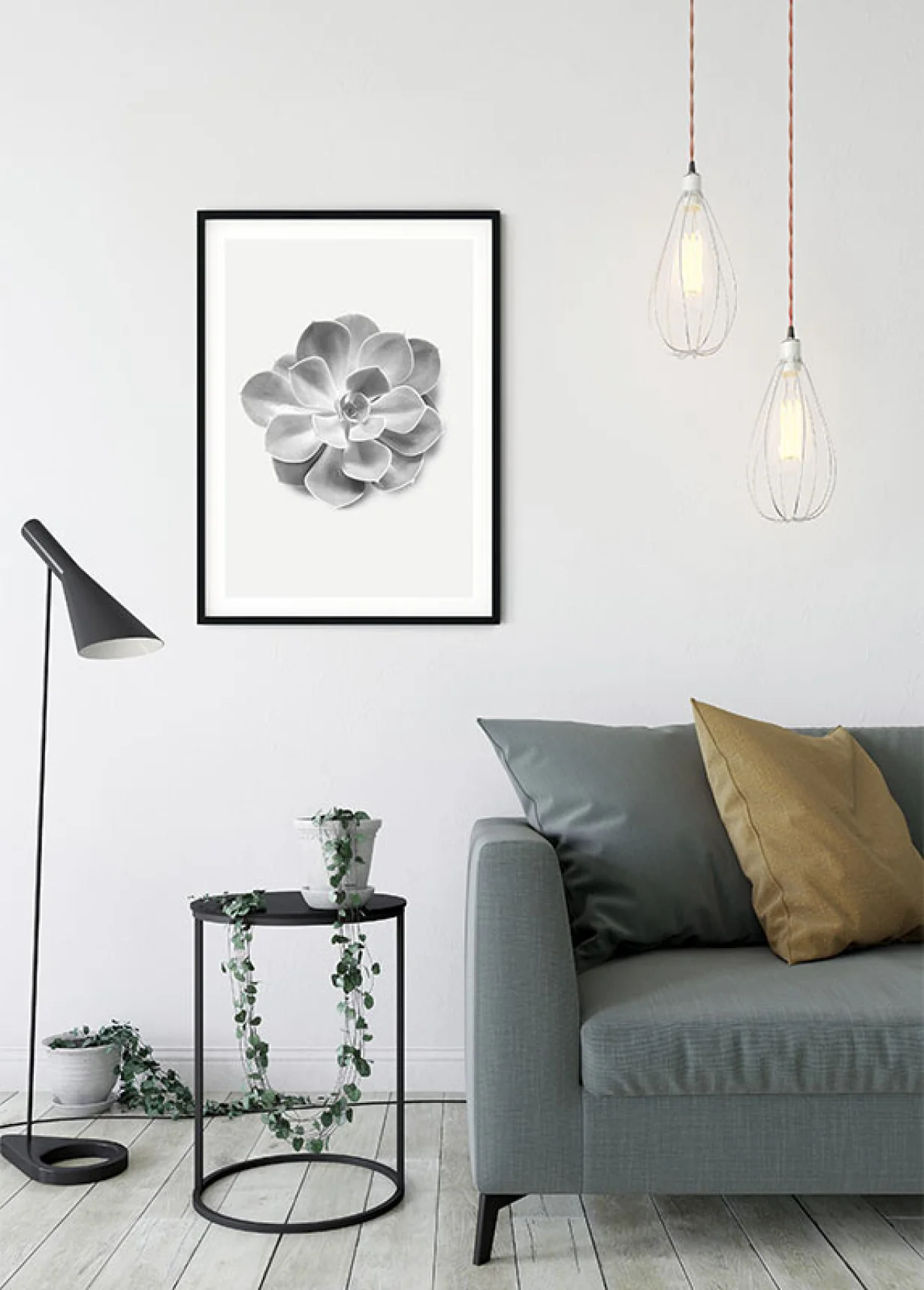 Succulent Aeonium Art Poster - Image 3