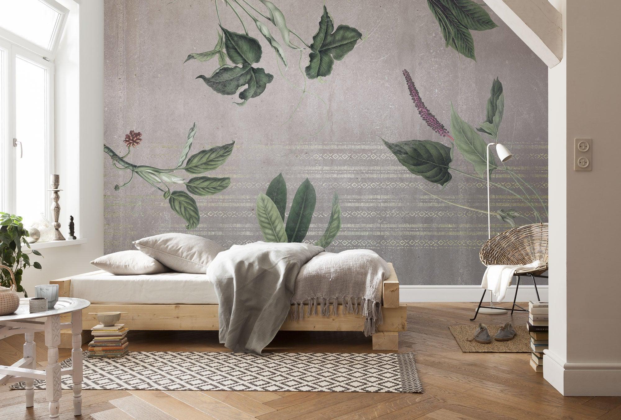 Tropic Concrete Mural Wallpaper
