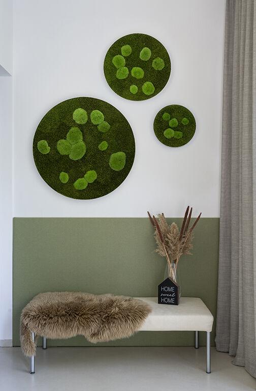 Circle Forest Bun Moss Wall Art - Image 13