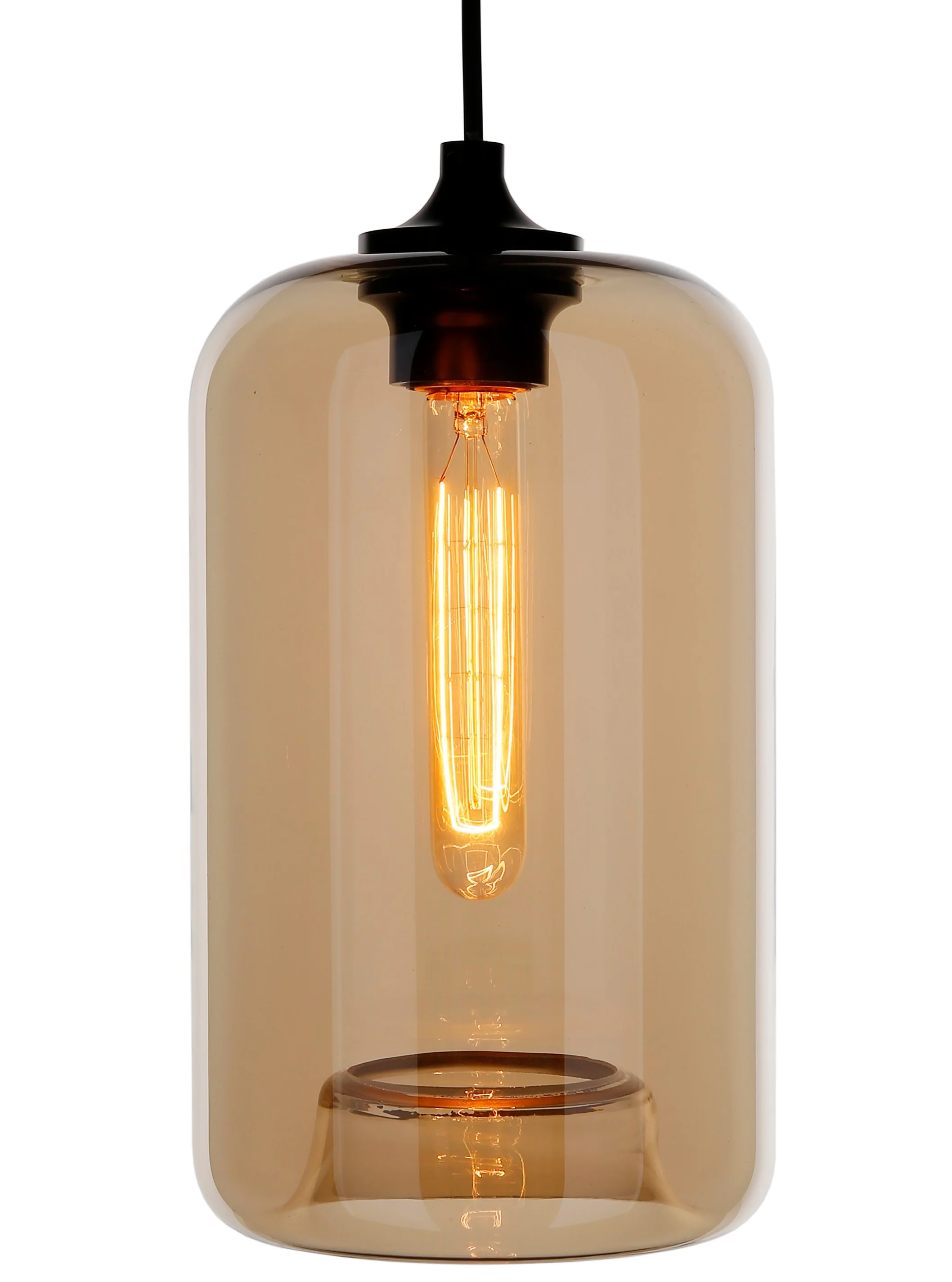 Tube Mouth-blown Glass Pendant Light - Image 3