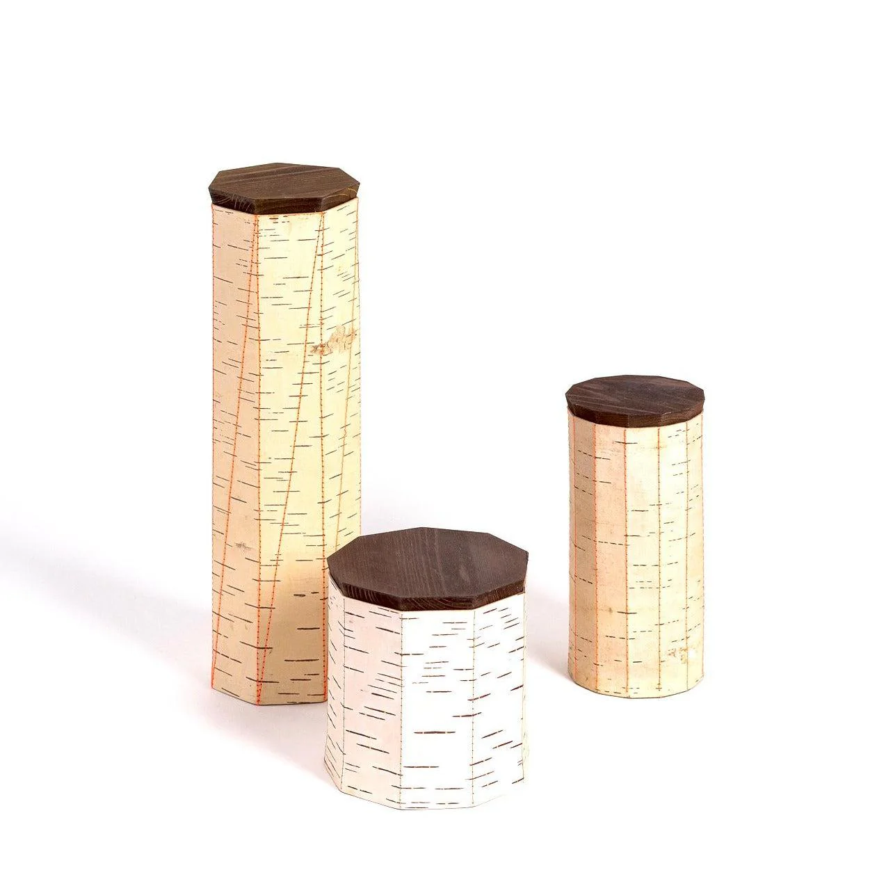 Tuesa Stitched Birch Bark Containers - Image 3