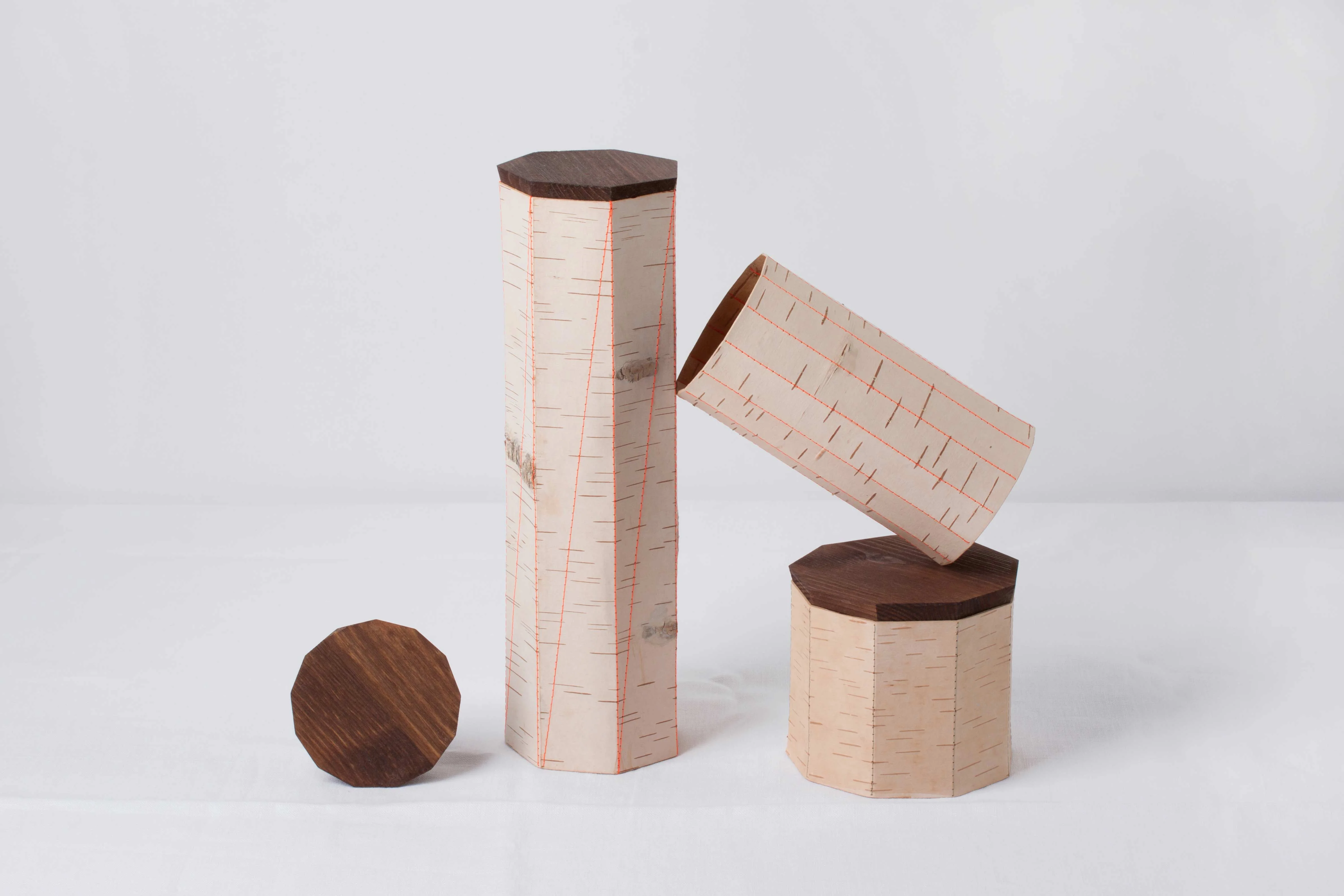 Tuesa Stitched Birch Bark Containers - Image 5