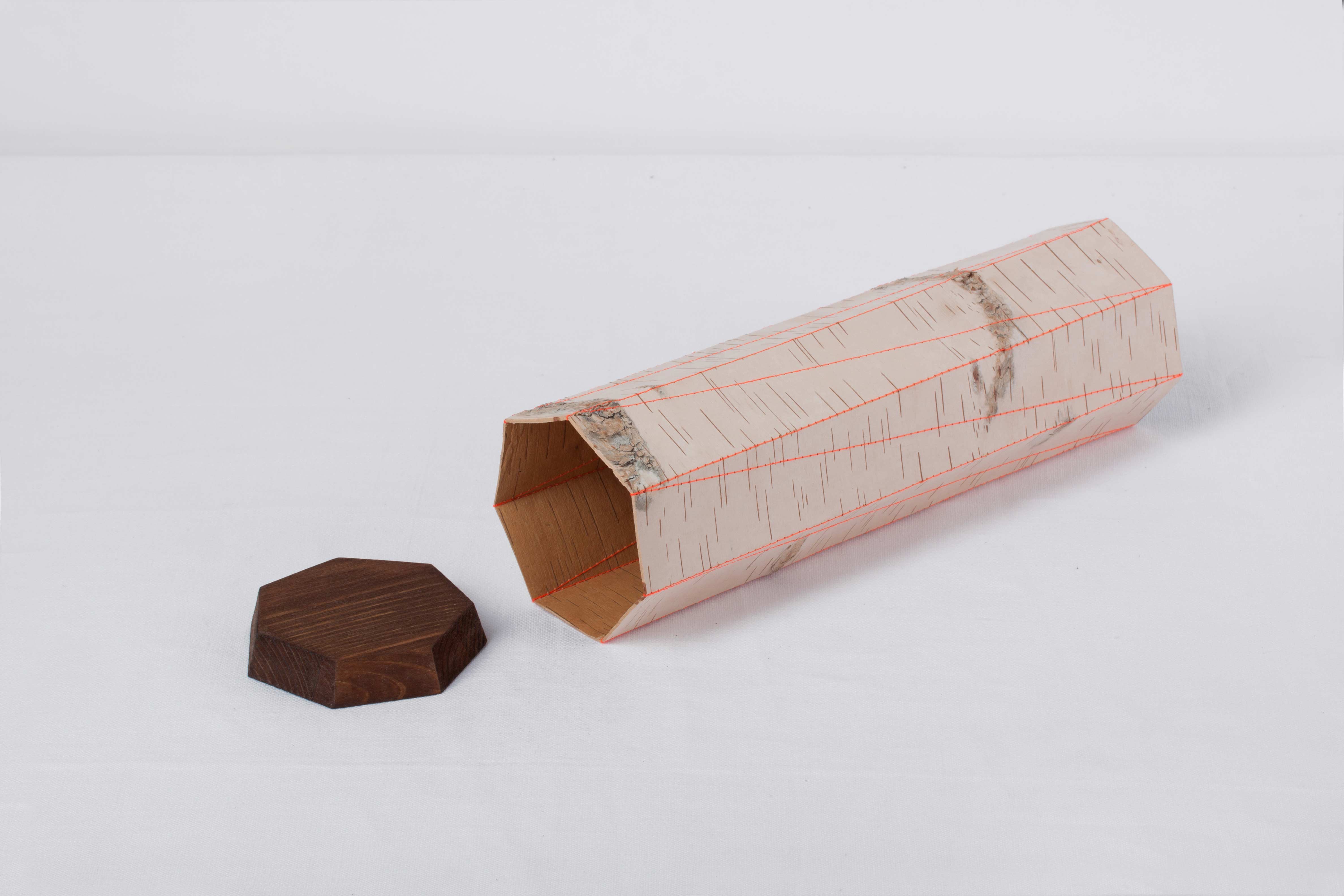 Tuesa Stitched Birch Bark Containers - Image 7