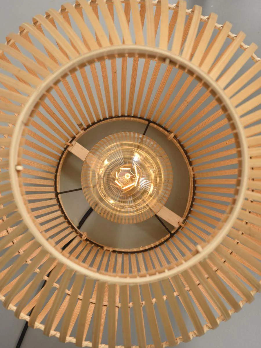 Tuvalu Bamboo Table Floor Light - Image 10