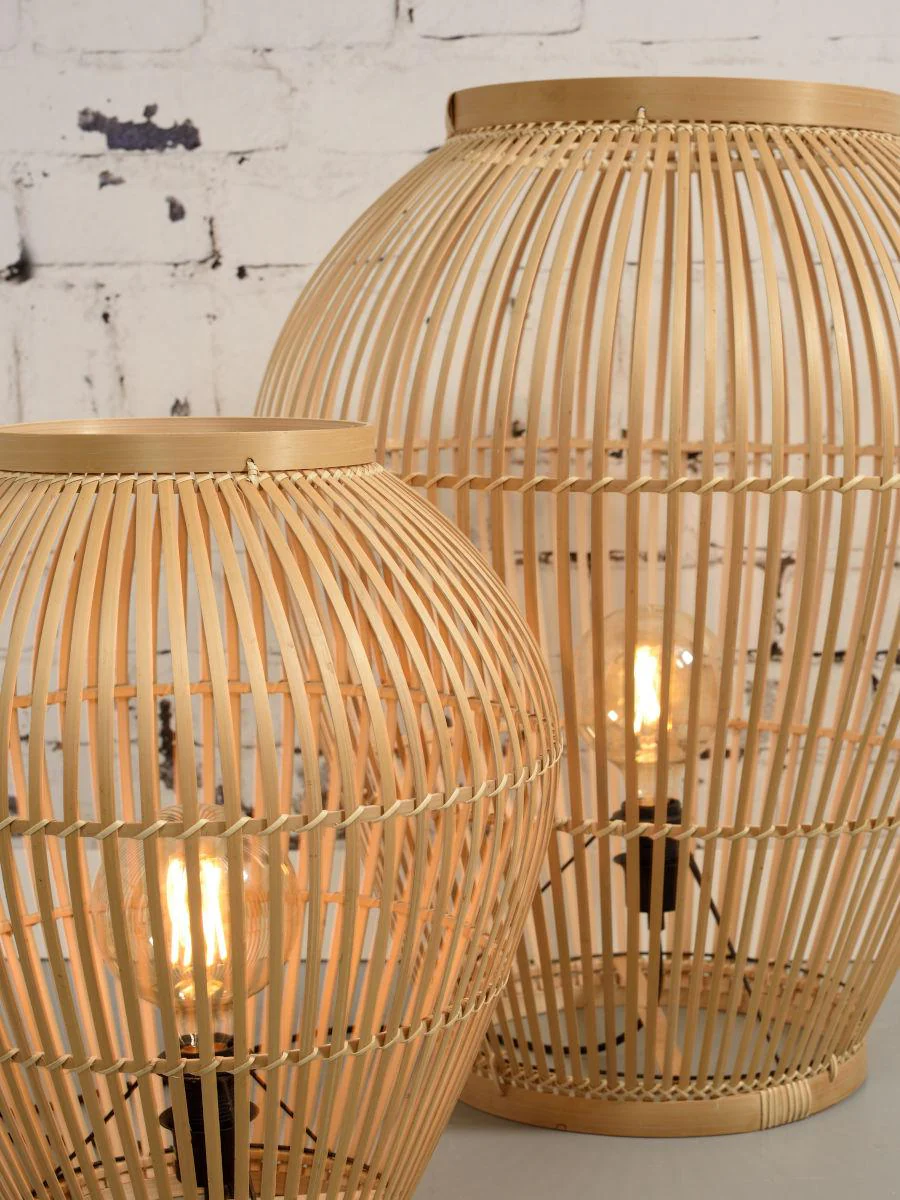 Tuvalu Bamboo Table Floor Light - Image 3