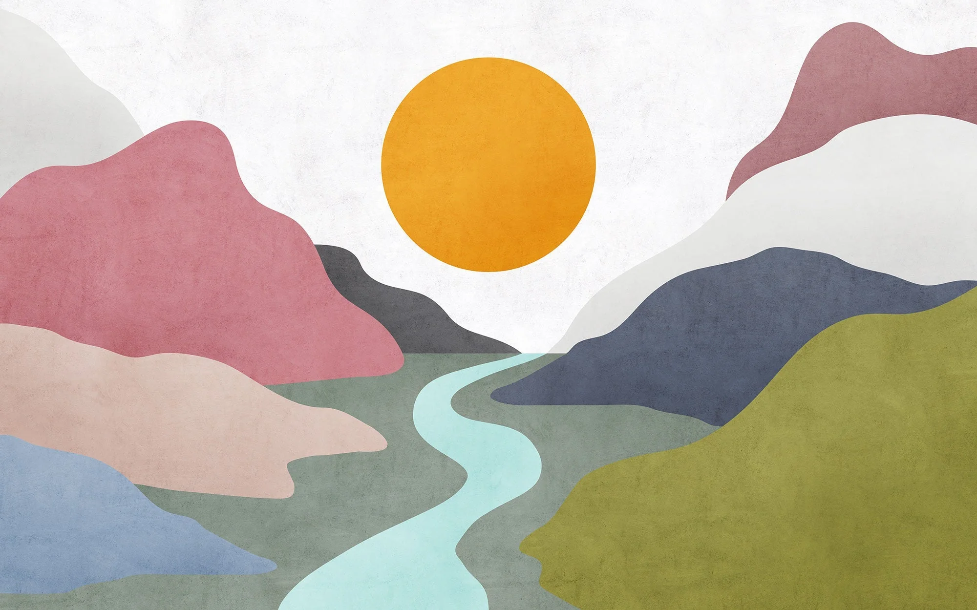 Velvety Valley Mural Wallpaper - Image 2
