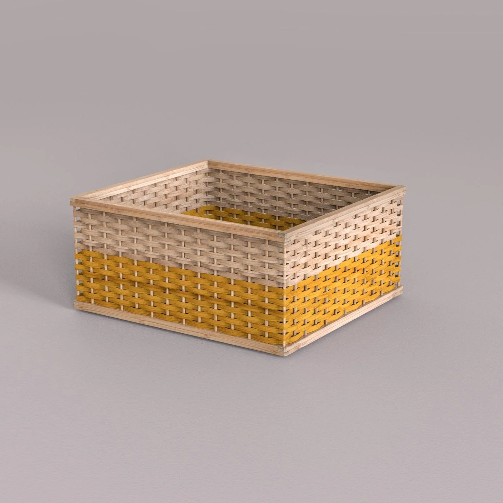 Square Bamboo Stackable Baskets - Image 6