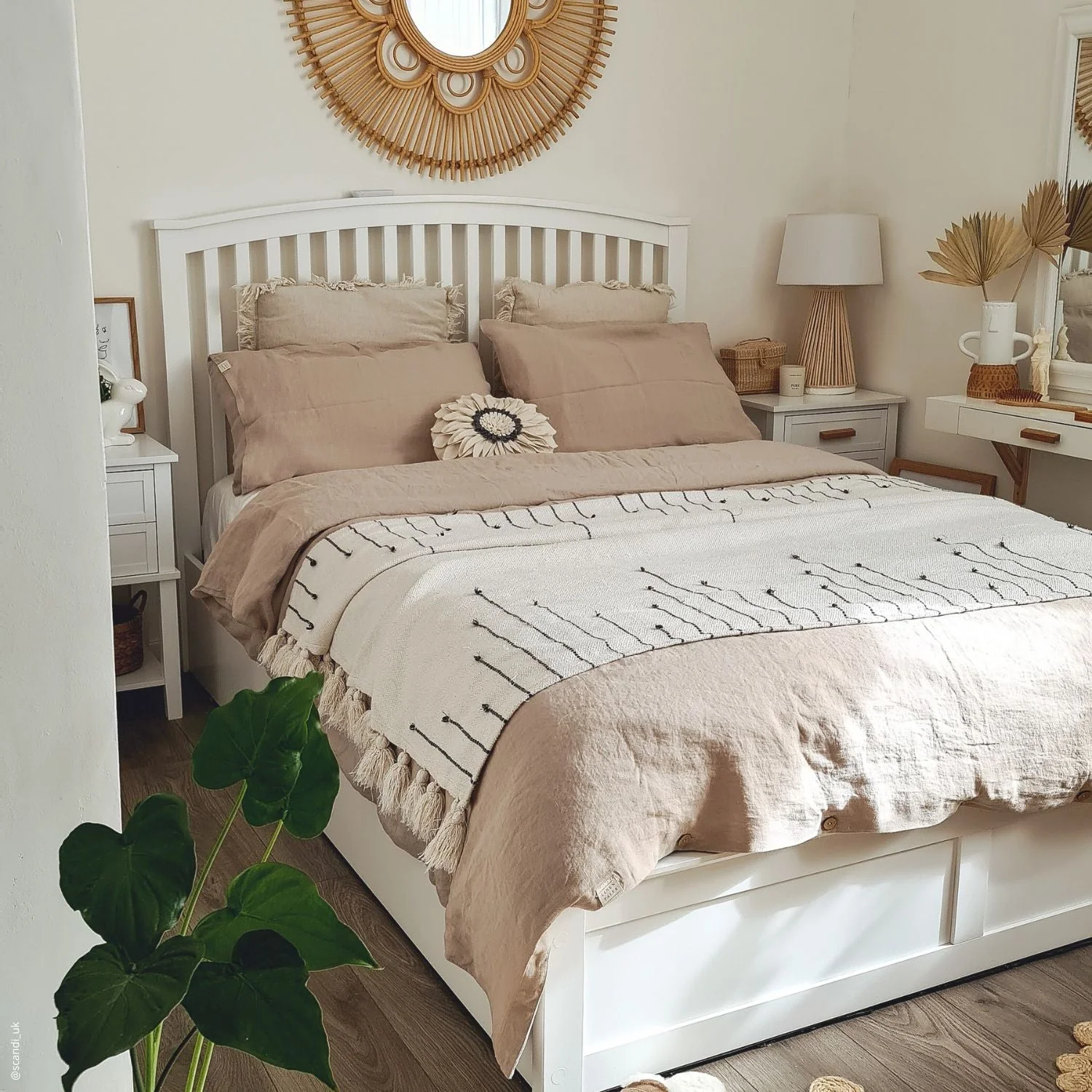 Warm Sand Hemp Duvet Cover - Image 11