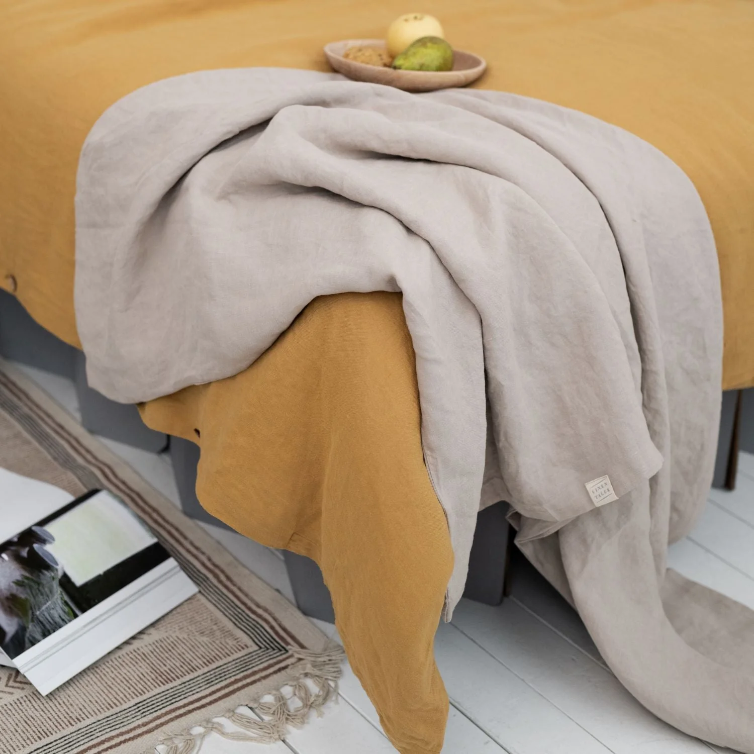Warm Sand Hemp Duvet Cover - Image 12