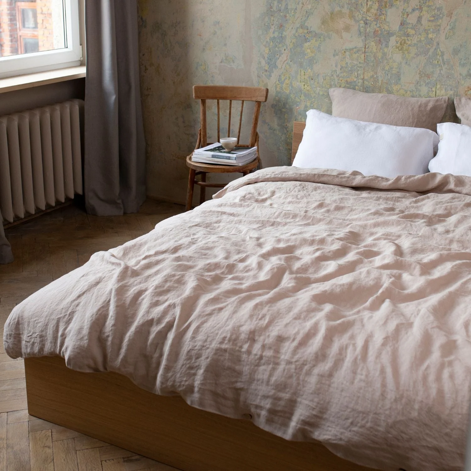 Warm Sand Hemp Duvet Cover - Image 4