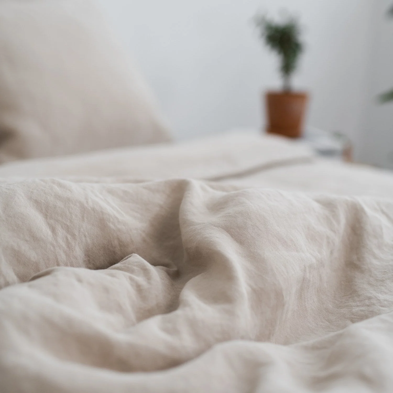Warm Sand Hemp Duvet Cover - Image 6