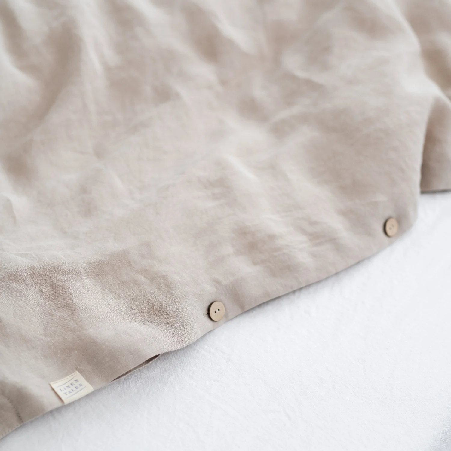 Warm Sand Hemp Duvet Cover - Image 8