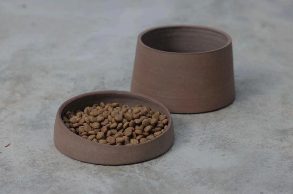 Whiskers Stoneware Cat Bowl - Image 3