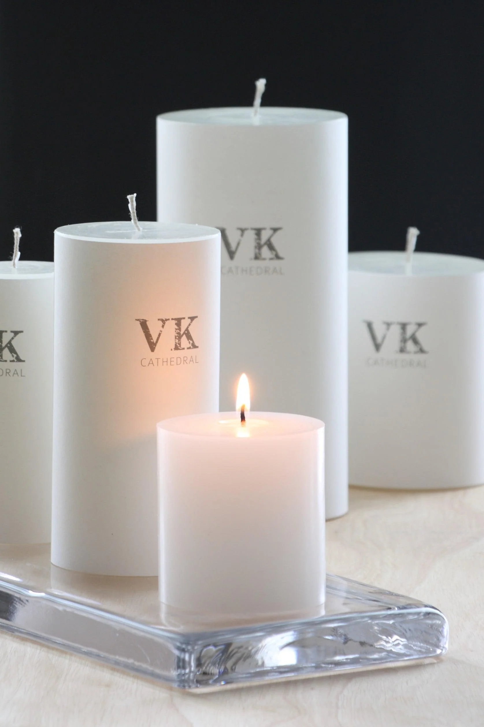 White Cathedral Pillar Candles (Set of 6) - Image 2