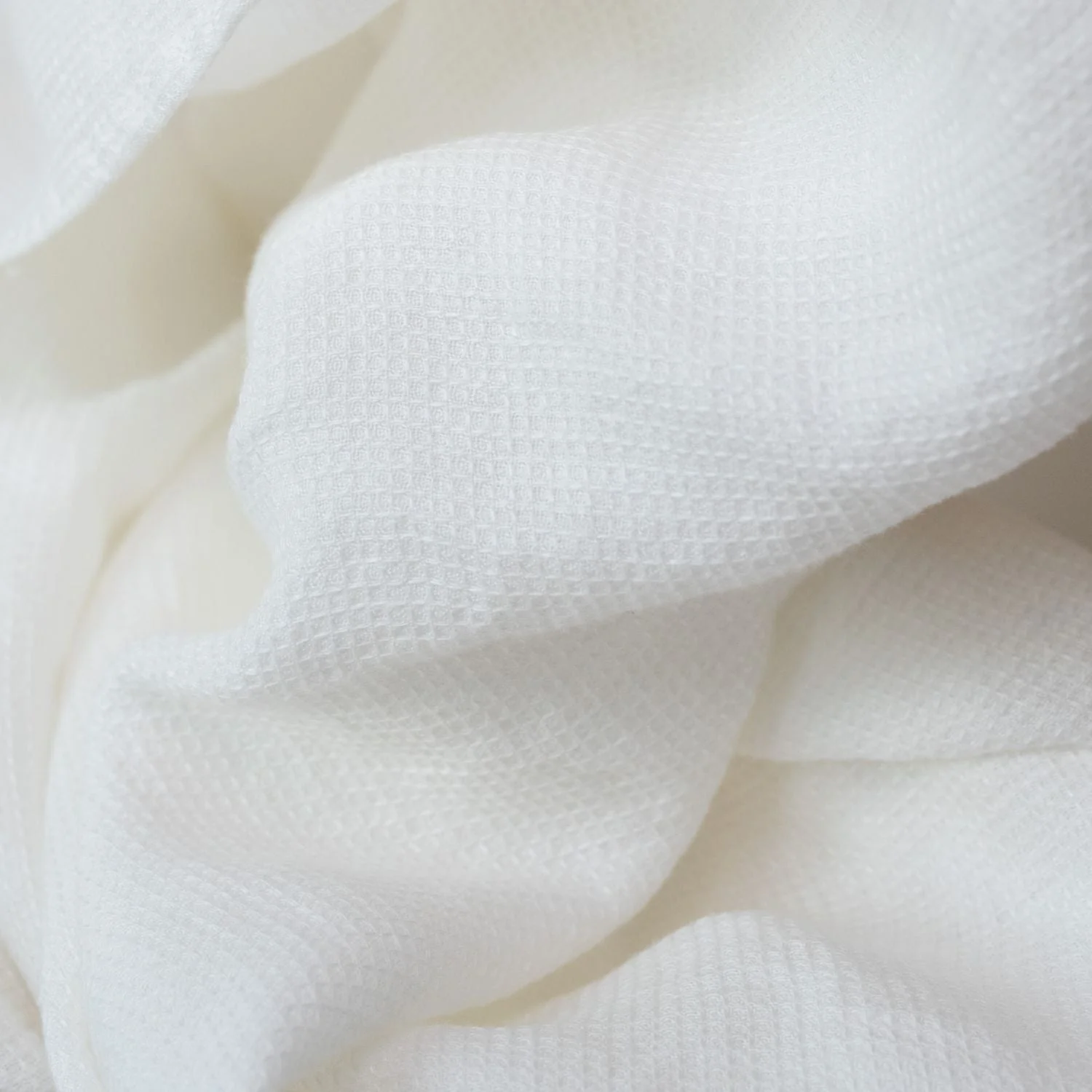 White Linen Fine Waffle Towel - Image 6