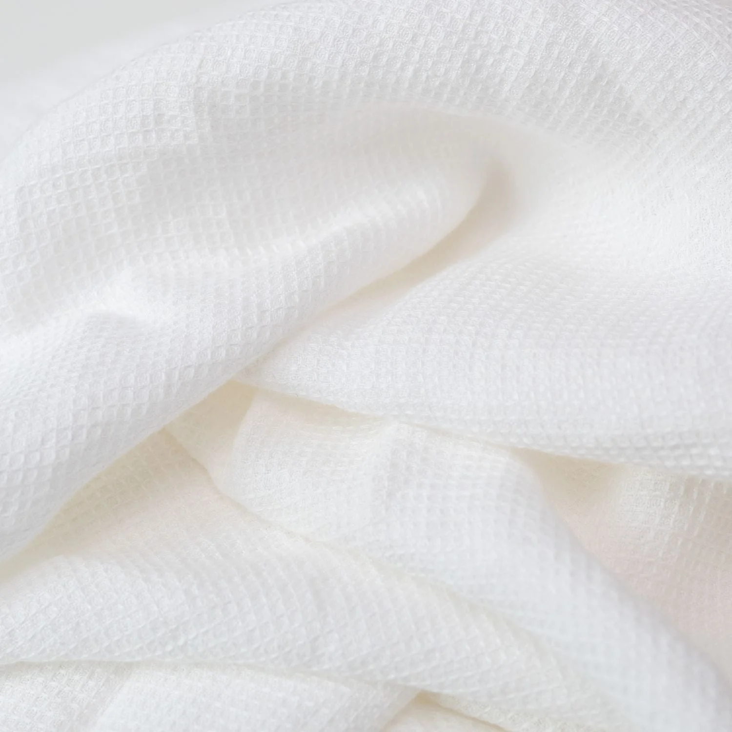 White Linen Fine Waffle Towel - Image 7