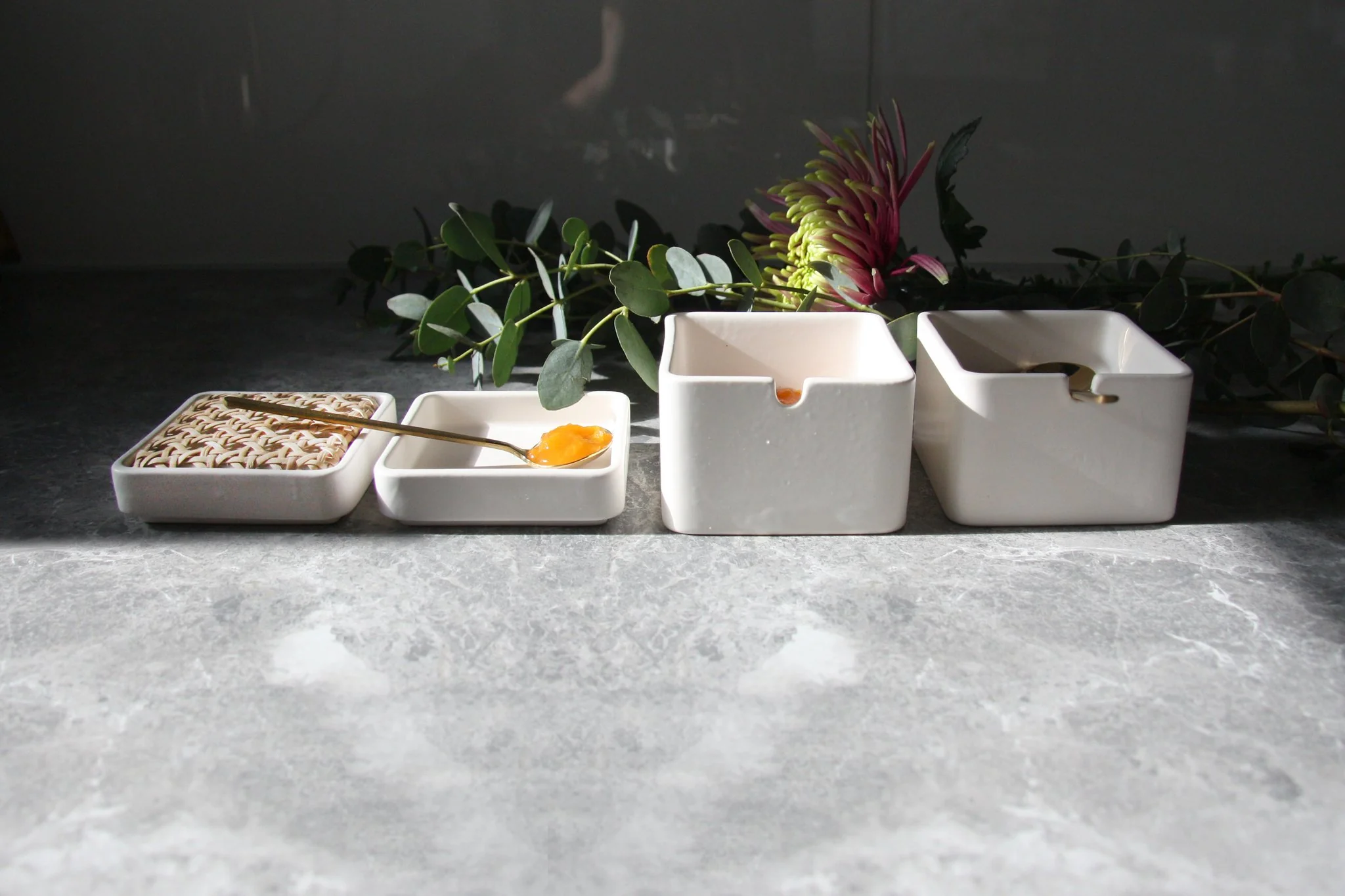 White Viennese Braid Concrete Box - Image 10