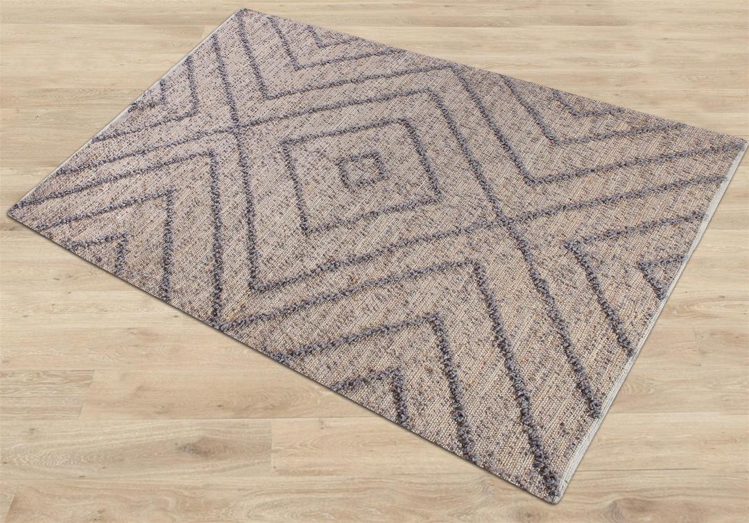 Worgan Grey Hemp & Recycled PET Rug - Image 5