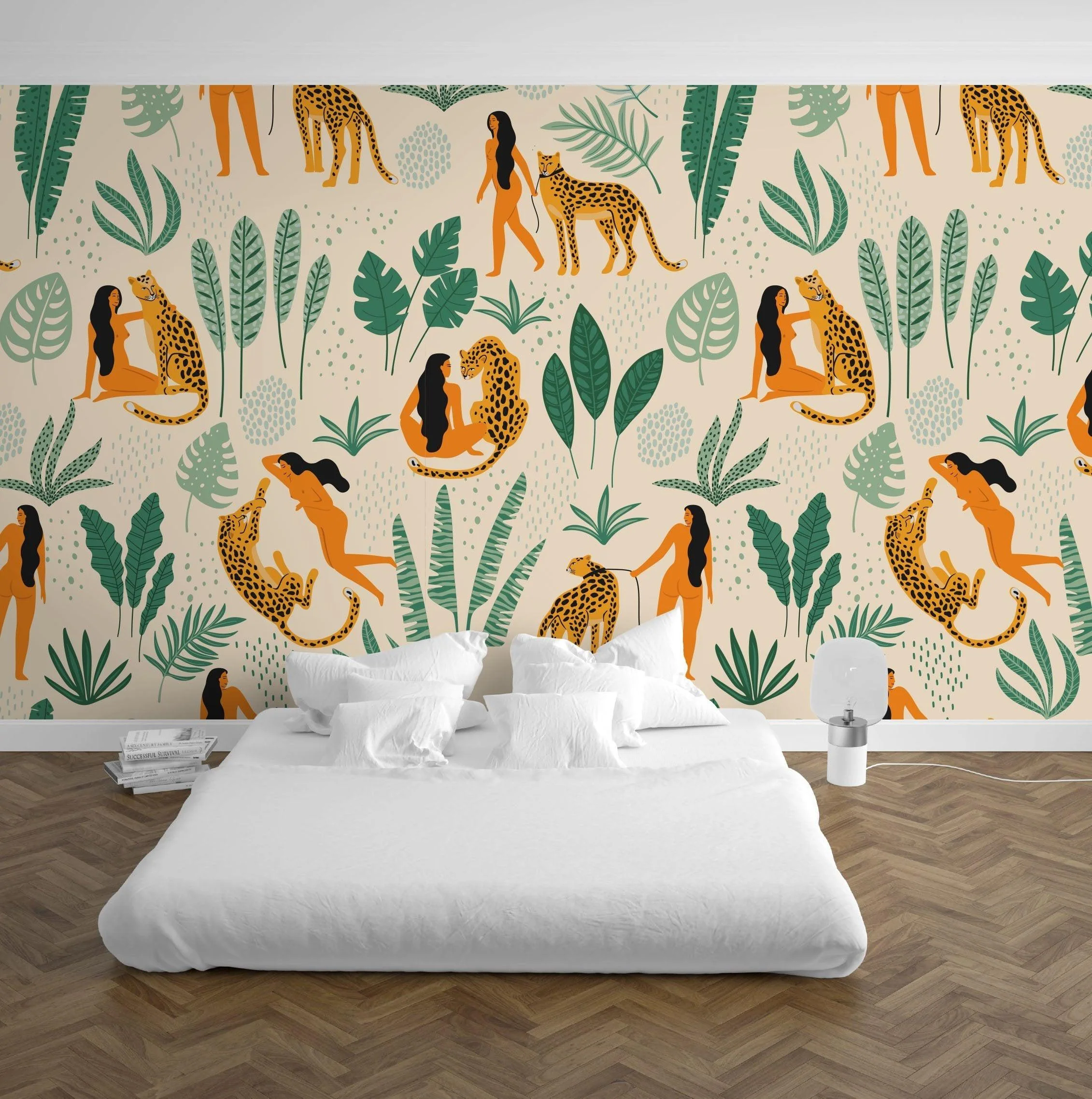 Woman in the Wild Mural Wallpaper - Image 3