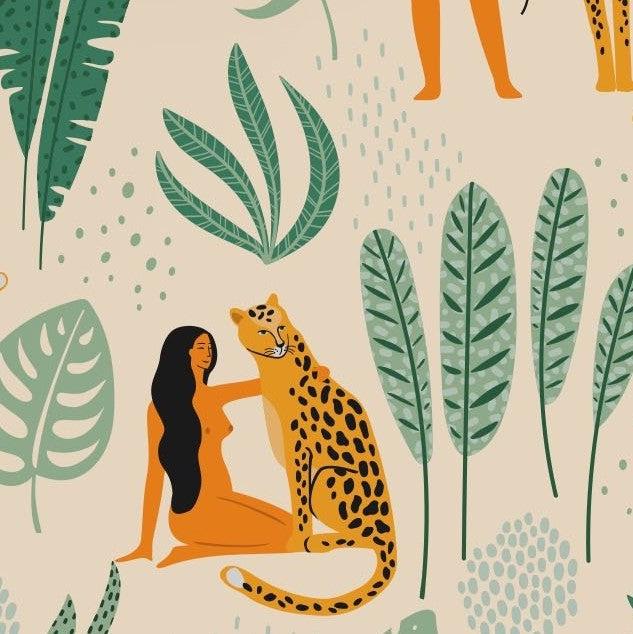 Woman in the Wild Mural Wallpaper - Image 6