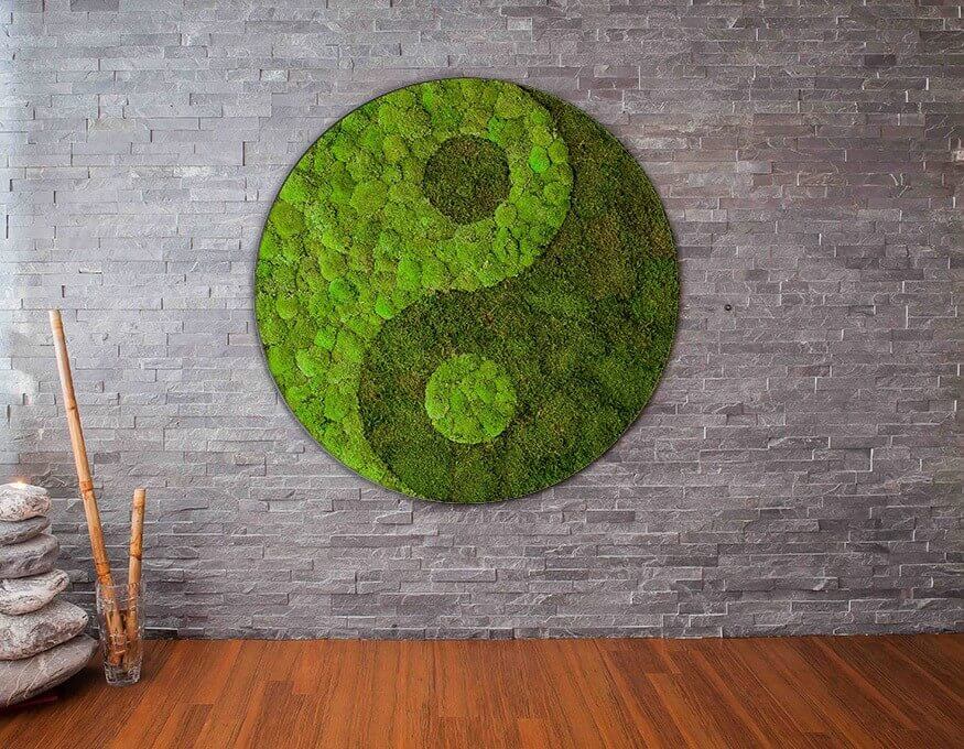 Yin Yang Moss Wall Art - Image 5